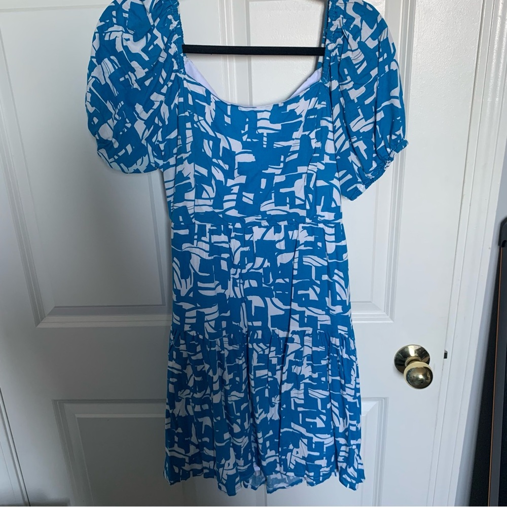 Open Back Printed Dress